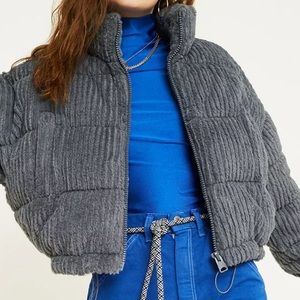 BDG Urban Outfitters Fluffy Corduroy Puffer Jacket